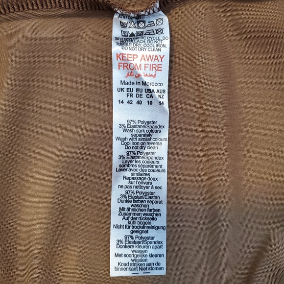 PrettyLittleThing Women's Satin Dress, Bronze (Size 10) - Picture 12 of 12